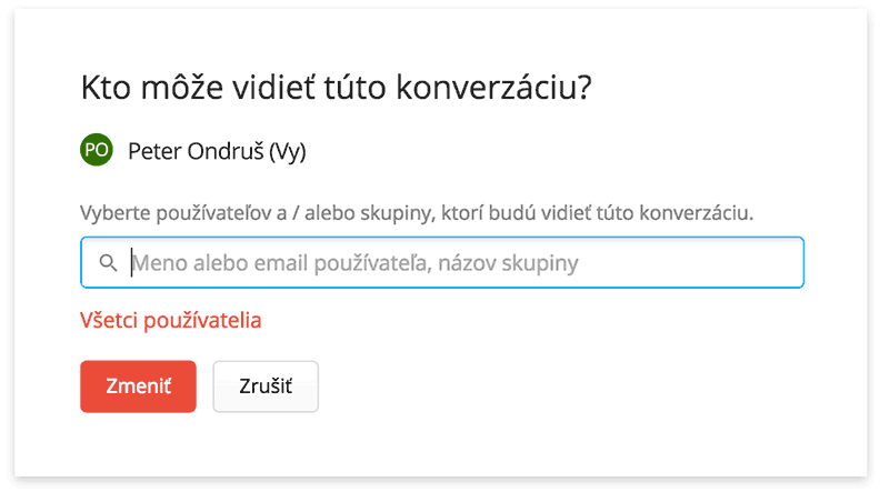 Nastavenie oprávnení emailov