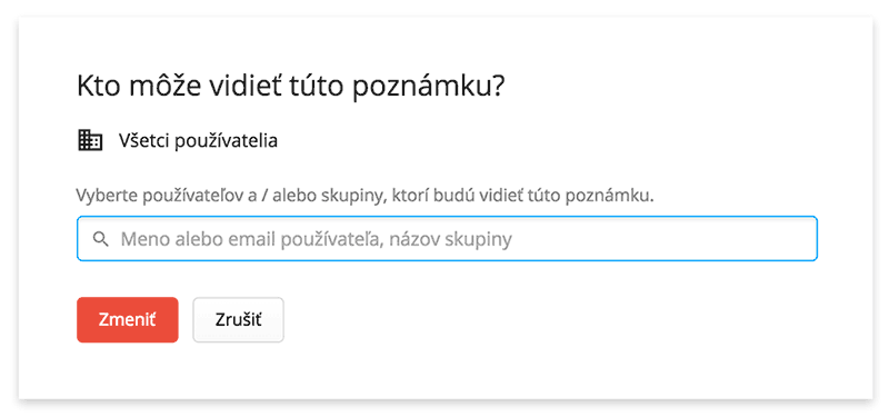 Nastavenie oprávnení pre poznámky