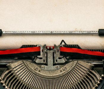 3324 Cm Antique Typewriter With Aged Textured Paper Sheet